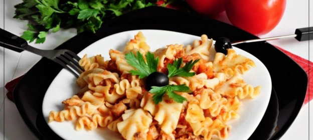 Pasta con sugo di coniglio. Паста с соусом из кролика