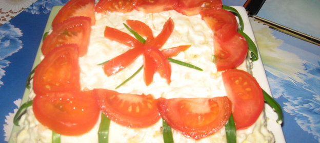 Манная каша на клюквенном соке