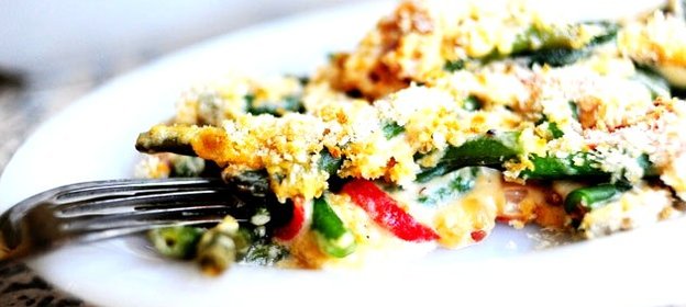 Фасолевая запеканка