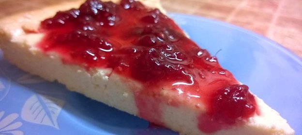 Творожная запеканка с малиной