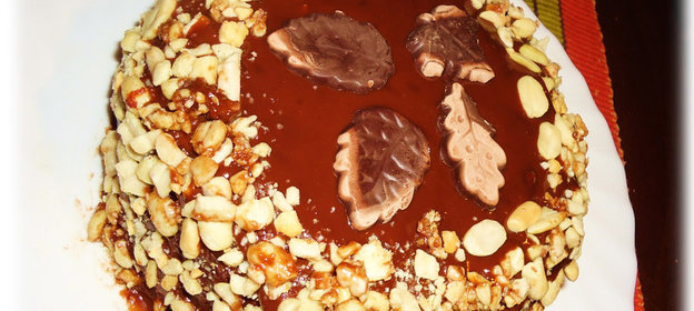 Шоколадно-Ореховый ТОРТ *в микроволновке*)))