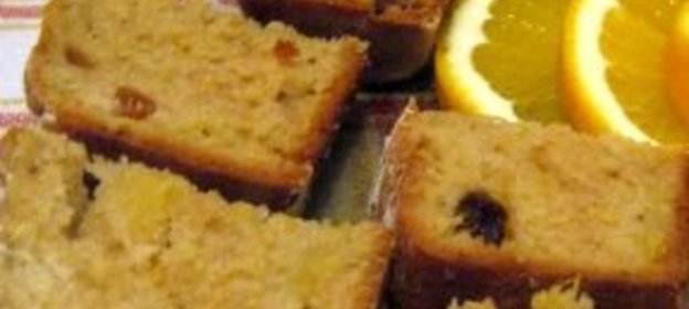 Постный кекс с апельсинами