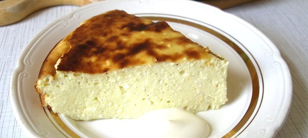 Творожная запеканка с кефиром в духовке