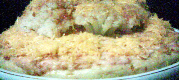 Картофельная запеканка с цветной капустой