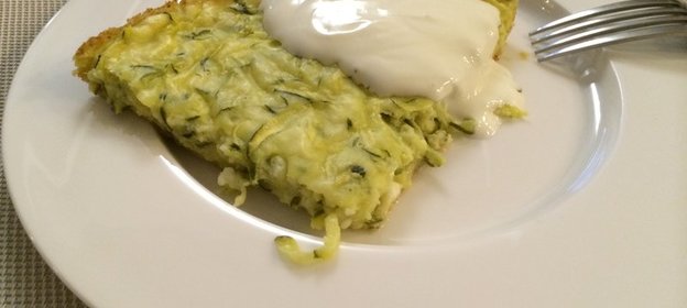 Запеканка из творога и кабачка