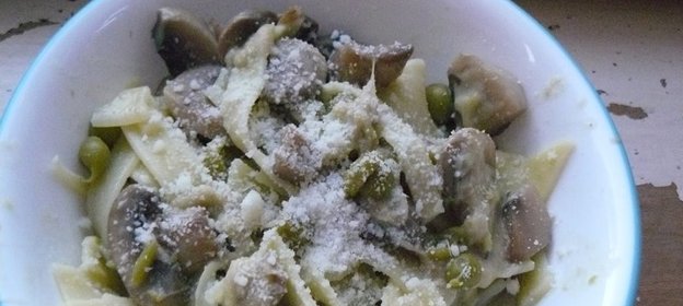 Лапша с грибами