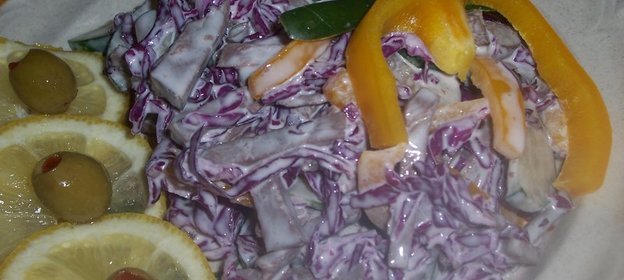 салат с сердцем