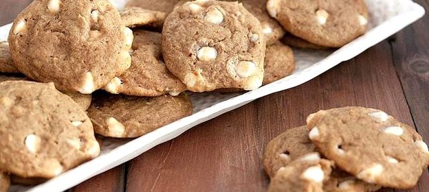 Тыквенное печенье с белым шоколадом