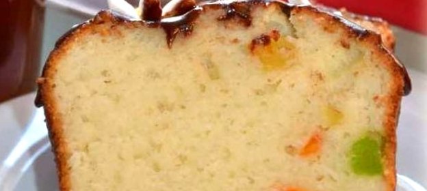 Творожный кекс с цукатами