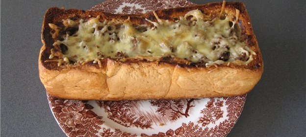 Фаршированый белый хлеб