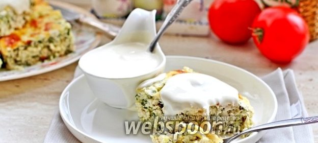 Запеканка из кабачков и курицы