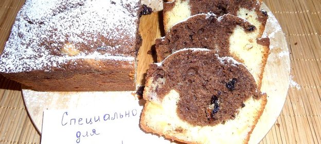 Кекс с двойной начинкой