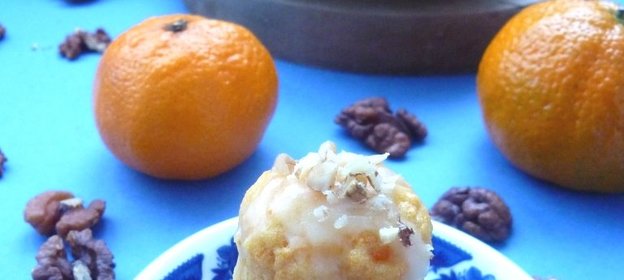 Манные кексы с морковкой и мандаринкой