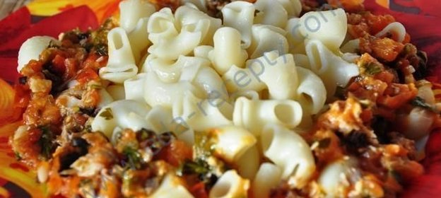 Макароны с тунцом