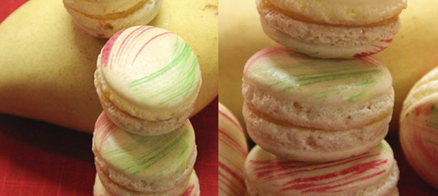 Манговые макаронс