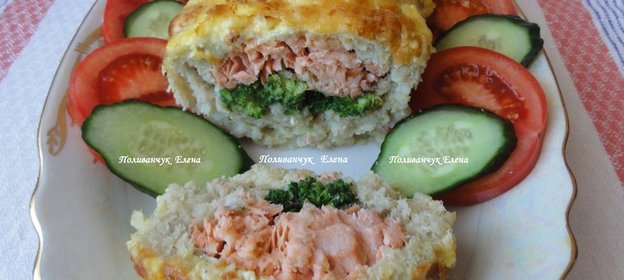 Запеканка из 2 видов рыбы по царски