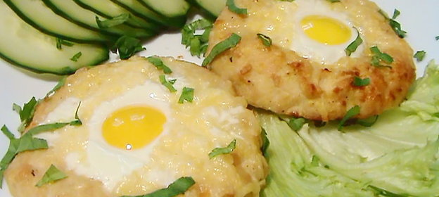Шницель с яйцом