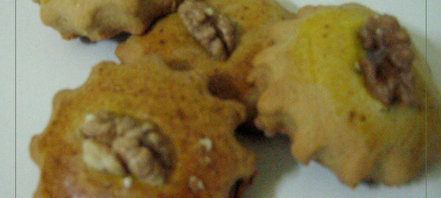 Медовое печенье с миндалем (грецким орехом) Вариант