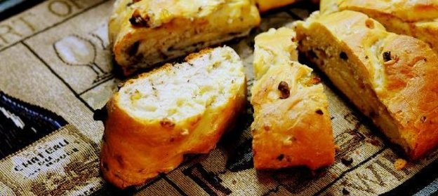 Луково-ореховый хлеб