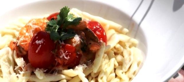 Паста с грибами шиитаке