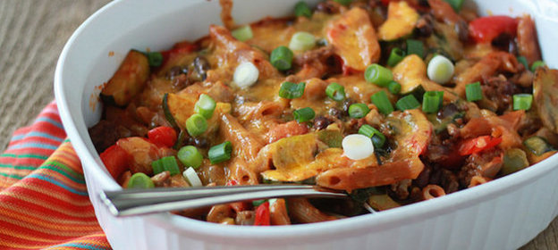 Запеканка из кабачков с фаршем