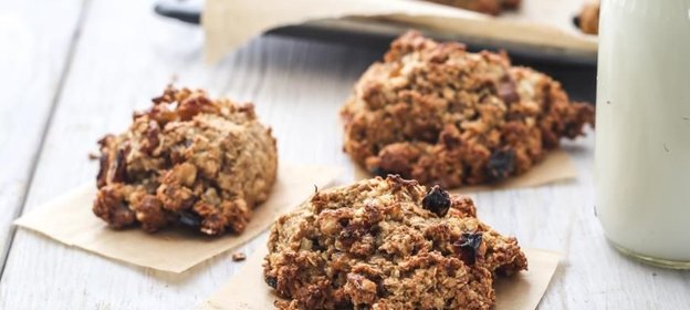 Овсяное печенье с яблочным пюре