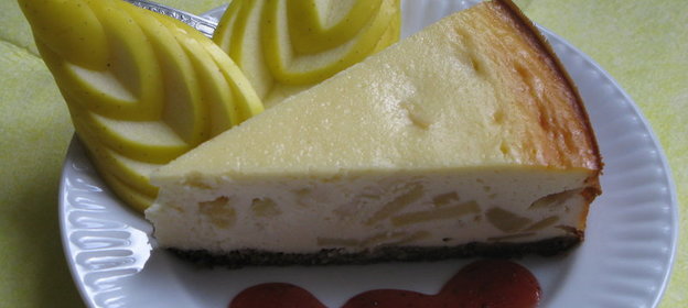 Чиз-кейк с карамелизированными яблочками