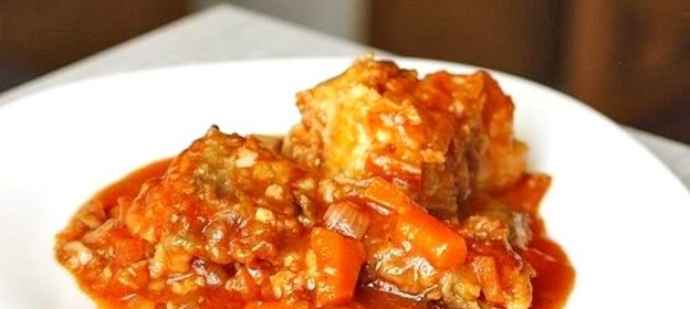 Минтай под маринадом