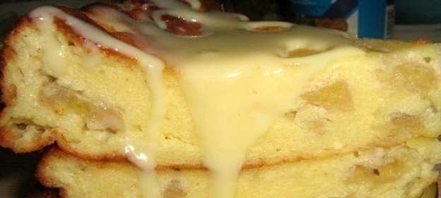 Банановая запеканка с йогуртом