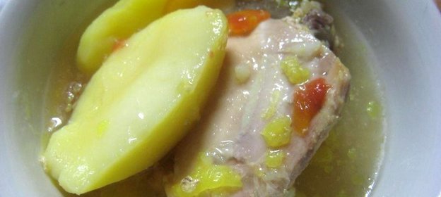 Курица с картофелем по-кубански