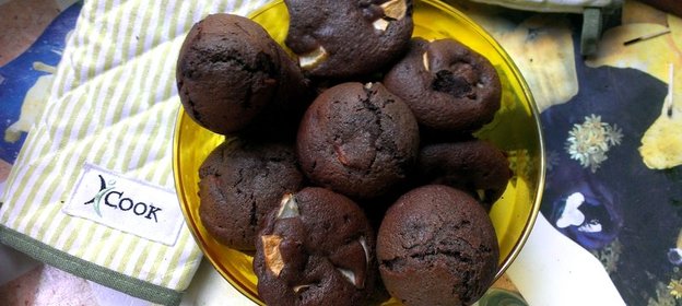 Яблочные кексы с льняной мукой