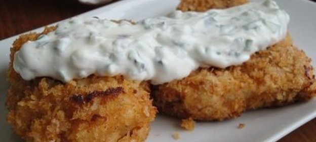 Жаренная АКУЛА и соус с АНЧОУСАМИ