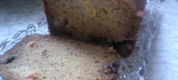 Мандариновый кекс с маком