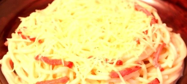 Макароны под соусом карбонара