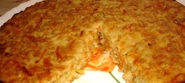 Капустная запеканка с рисом