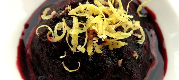 Чернично-гранатовый сорбет