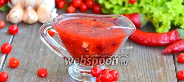 Соус из калины к мясу