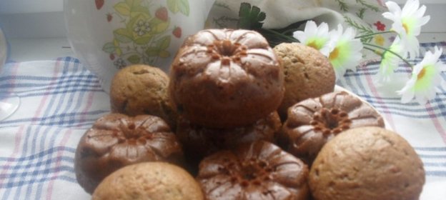 Кексы с ежевикой