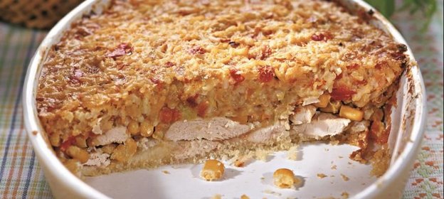 Запеканка из курицы с кукурузой