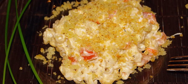 Маккерони с хлебными крошками