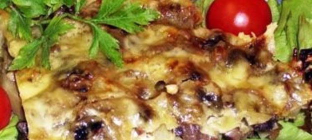 Запеканка из грибов с картошкой