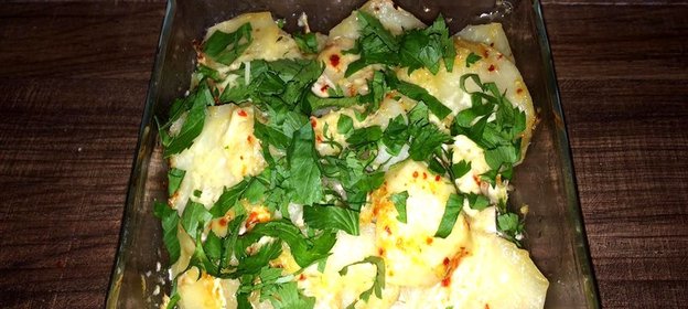 Картофельная запеканка с курицей