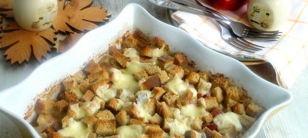 Томленая капуста под хлебной корочкой