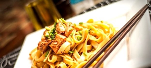 Паста с лососем