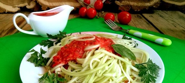 Сыроедческие спагетти