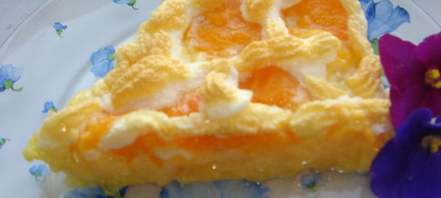 Абрикосовая запеканка под безе