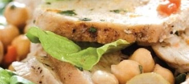 Жаркое из баранины, начиненное ветчиной