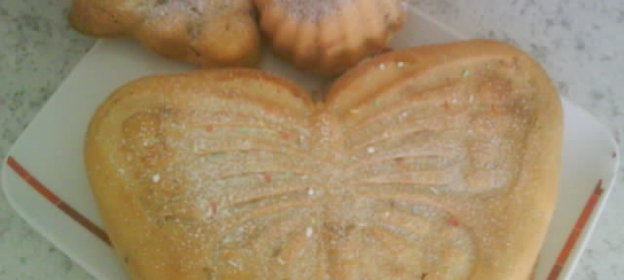 Кекс мраморный на сгущеном молоке(