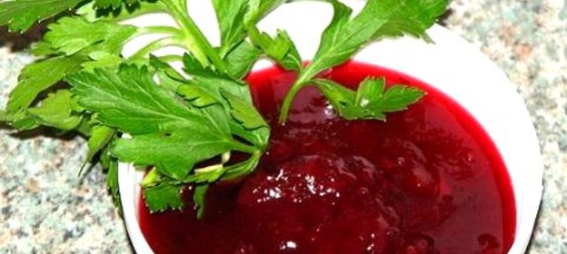 Быстрый клюквенный соус