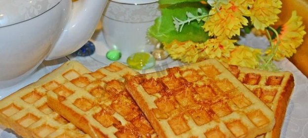 Гренки из хлеба в вафельнице